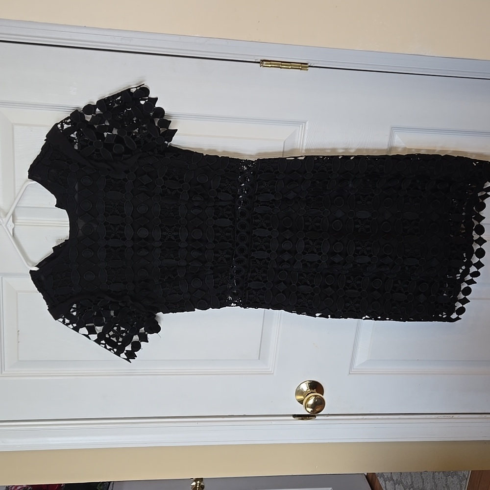 Michael Michael Kors Womens Black Lace Short Sleeve Dress Size 2